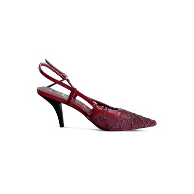 GUCCI MESH SLINGBACK PUMPS 637745